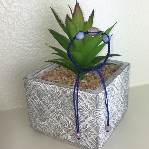 Handmade Chinese Knotting Bracelet W/ Glass Beads - Picture 6 of 8